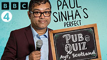 PAUL SINHAS PERFECT PUB QUIZ for R4 taping in Ayr, Scotland